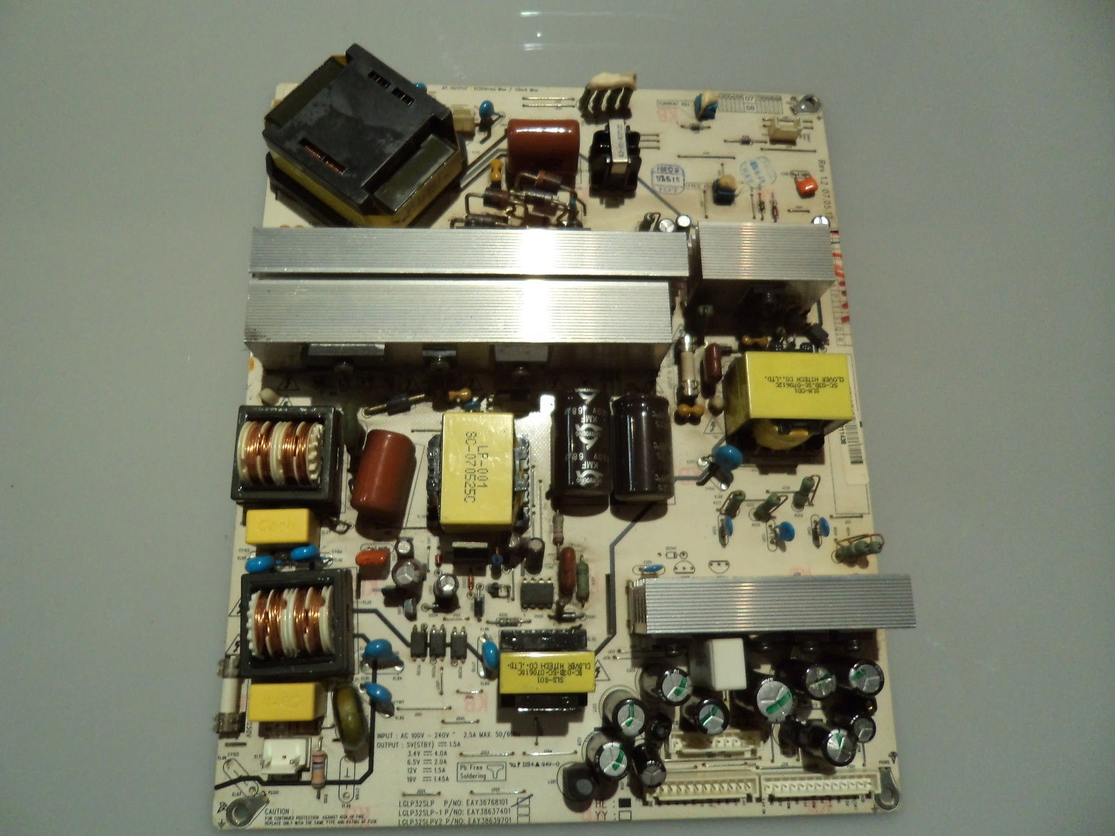 Power Supply Board EAY36768101 for LCD TV LG32LC46-ZC tested ok - Click Image to Close
